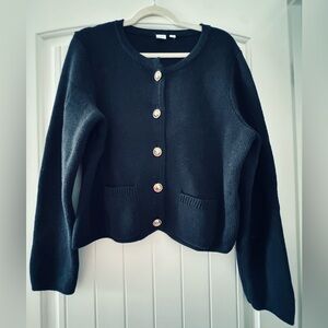 GAP Black Sweater Cardigan Size L